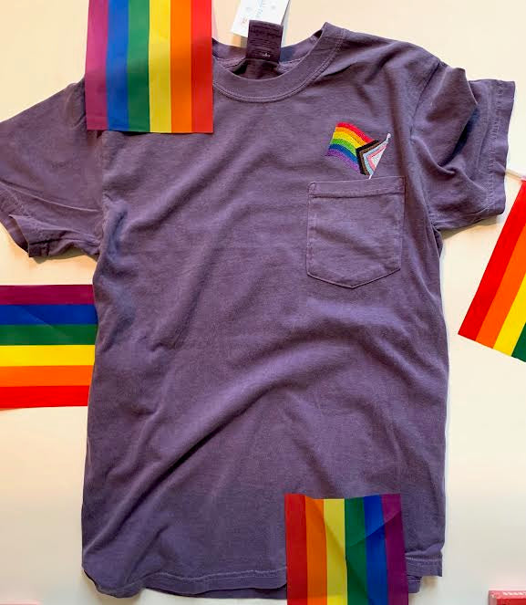 Unisex Embroidered Cotton Rainbow Pride Flag Shirt🏳️🌈