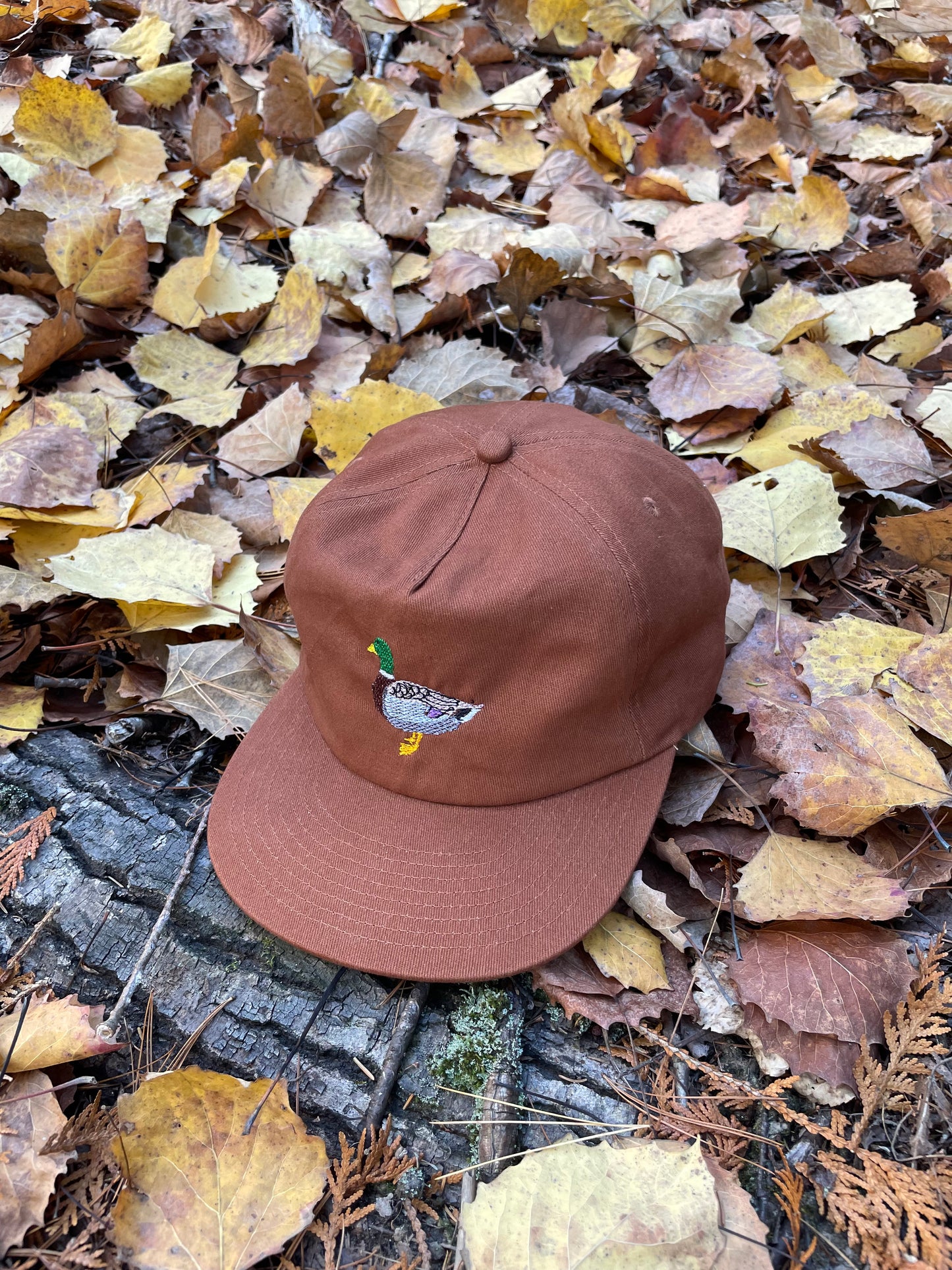 Embroidered Duck Hat -Portion of proceeds goes to saving the ducks