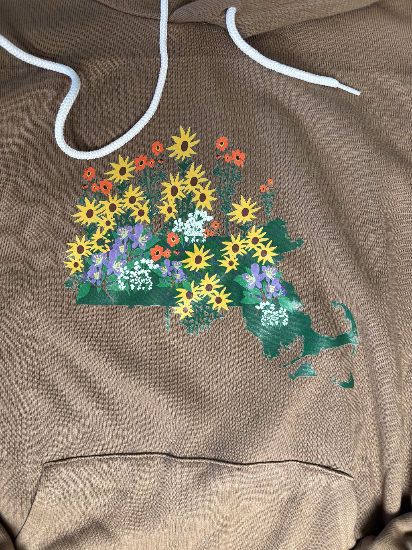 Massachusetts State Wildflower Unisex Pullover Hoody