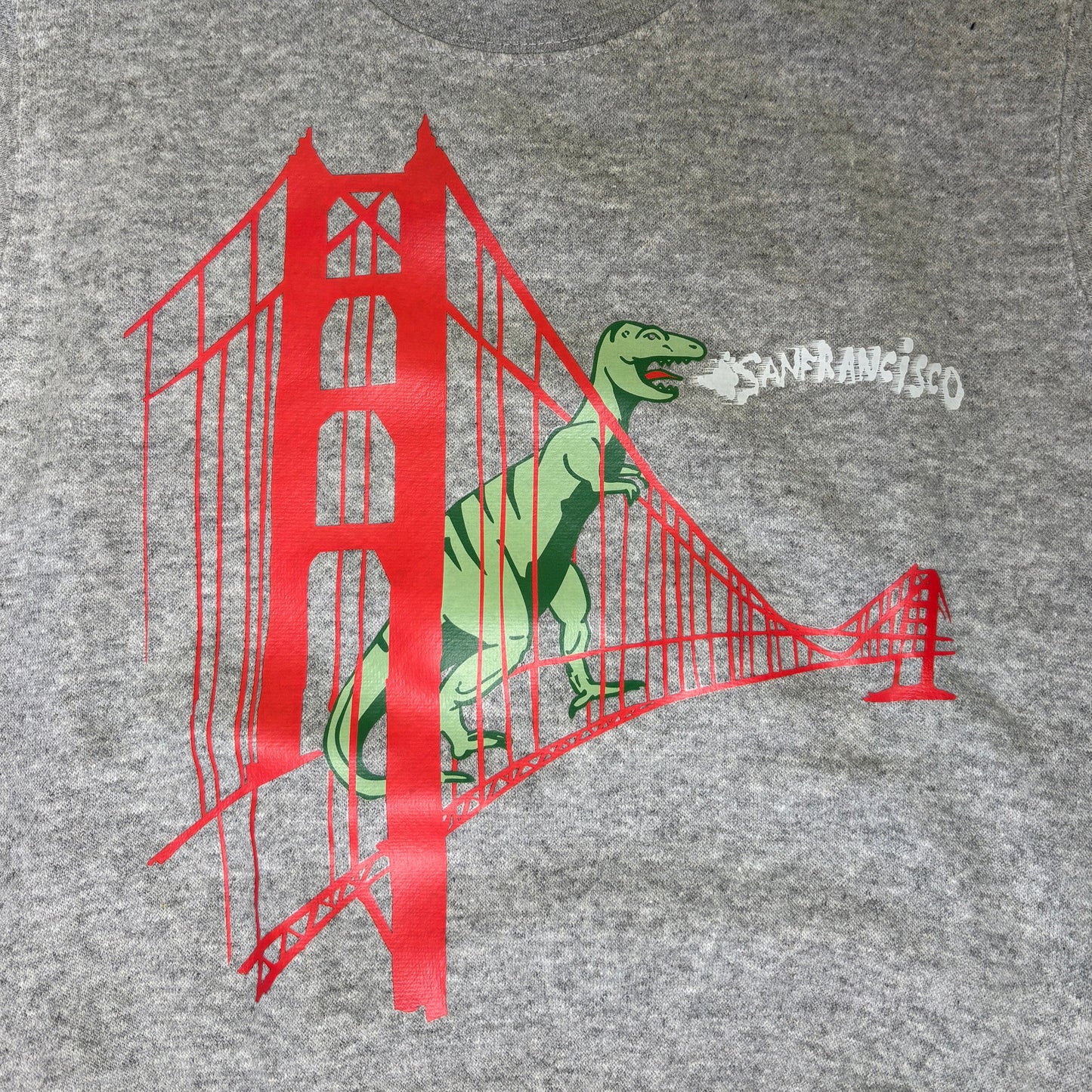 San Francisco Golden Gate Dinosaur Kids Crew Neck Sweatshirt