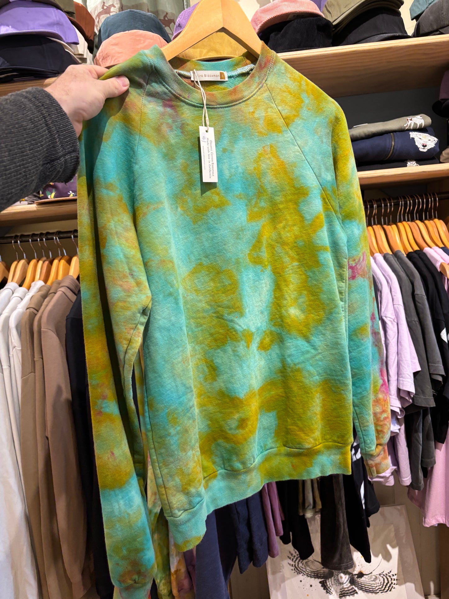 Mira Blackman Organic Sweatshirt in Sea Foam