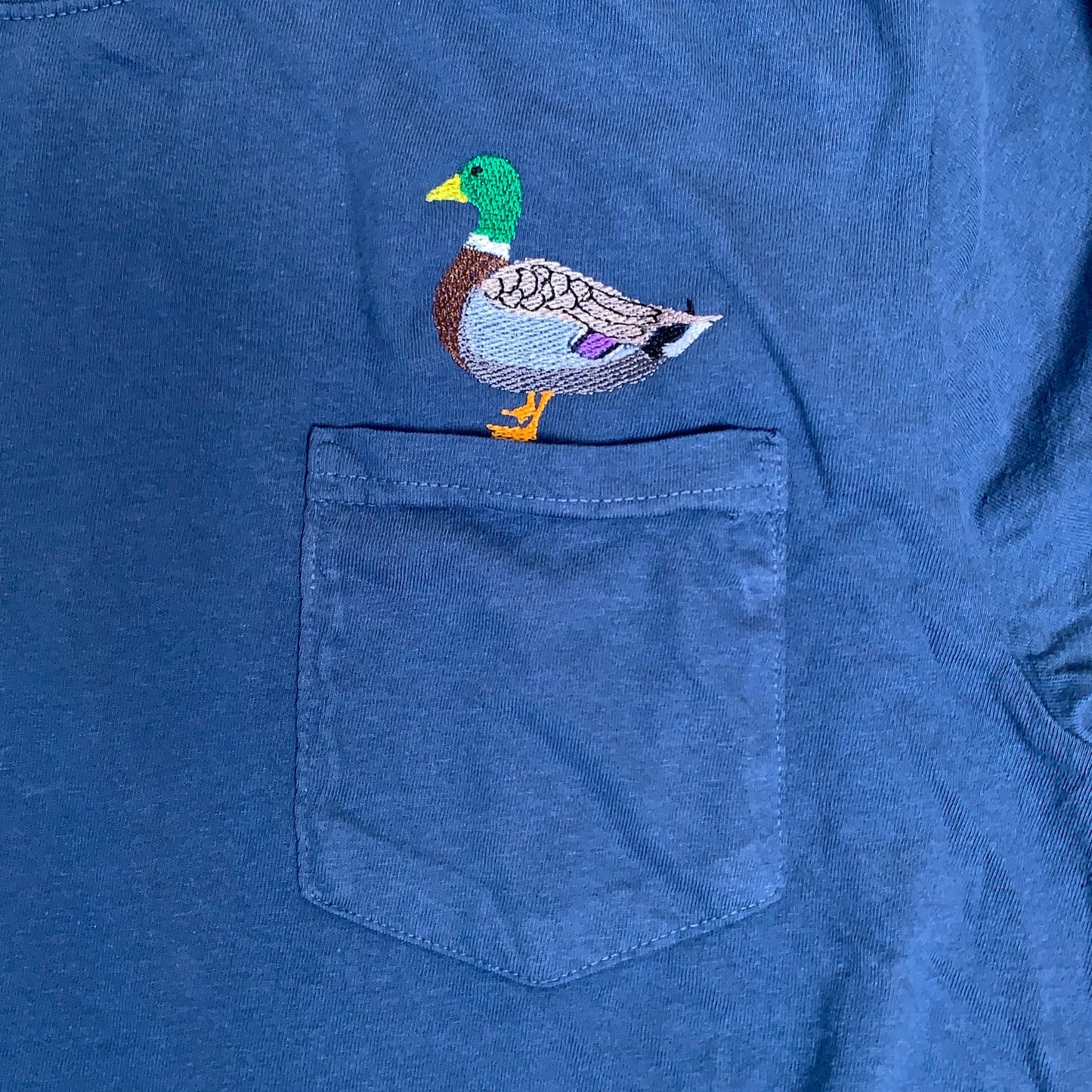 Embroidered Duck Cotton Pocket Shirt - Portion Of Proceeds Go To Saving The Ducks
