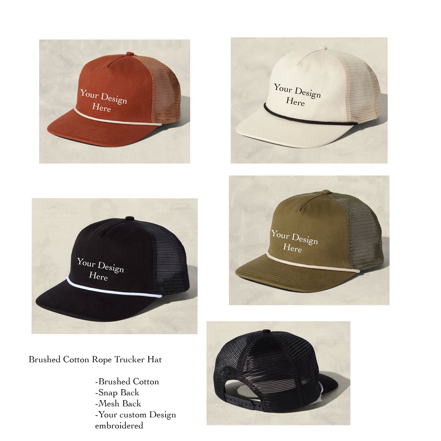 Unique Personalized-Custom Child Art Caps