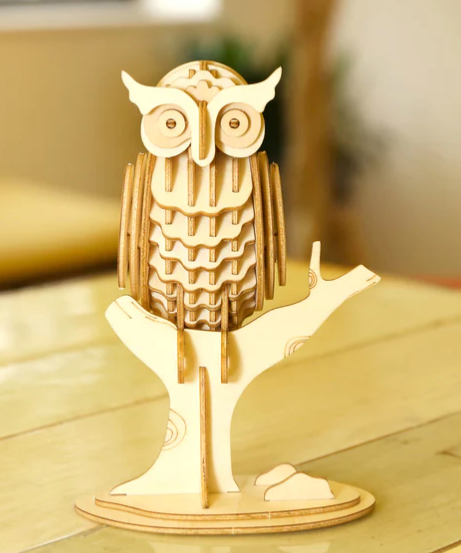 Owl 3D Wooden Puzzle- Kikkerland