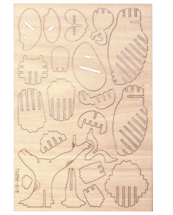 Cat 3D Wooden Puzzle - Kikkerland