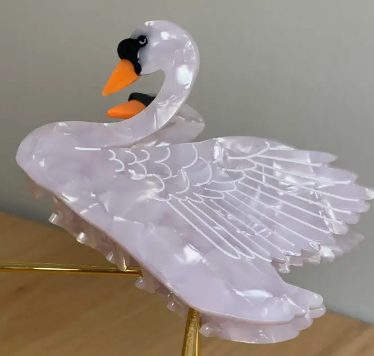 Swan Hair Clip