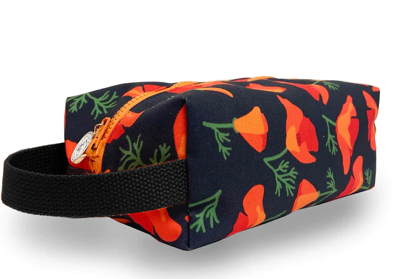 Box Zip: Poppy Black- Dopp Kit