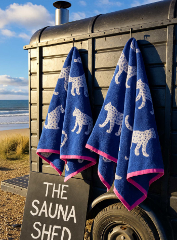 Snow Leopard Organic Cotton Towels and Hand Towels