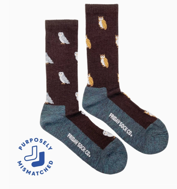 Wool Owl Socks-Women's