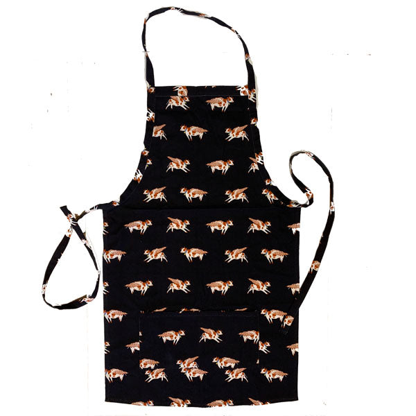 Whimsical Cow Print Cotton Canvas Farm Apron