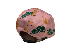 Pink Cheetah Suede Brim Adjustable Hat