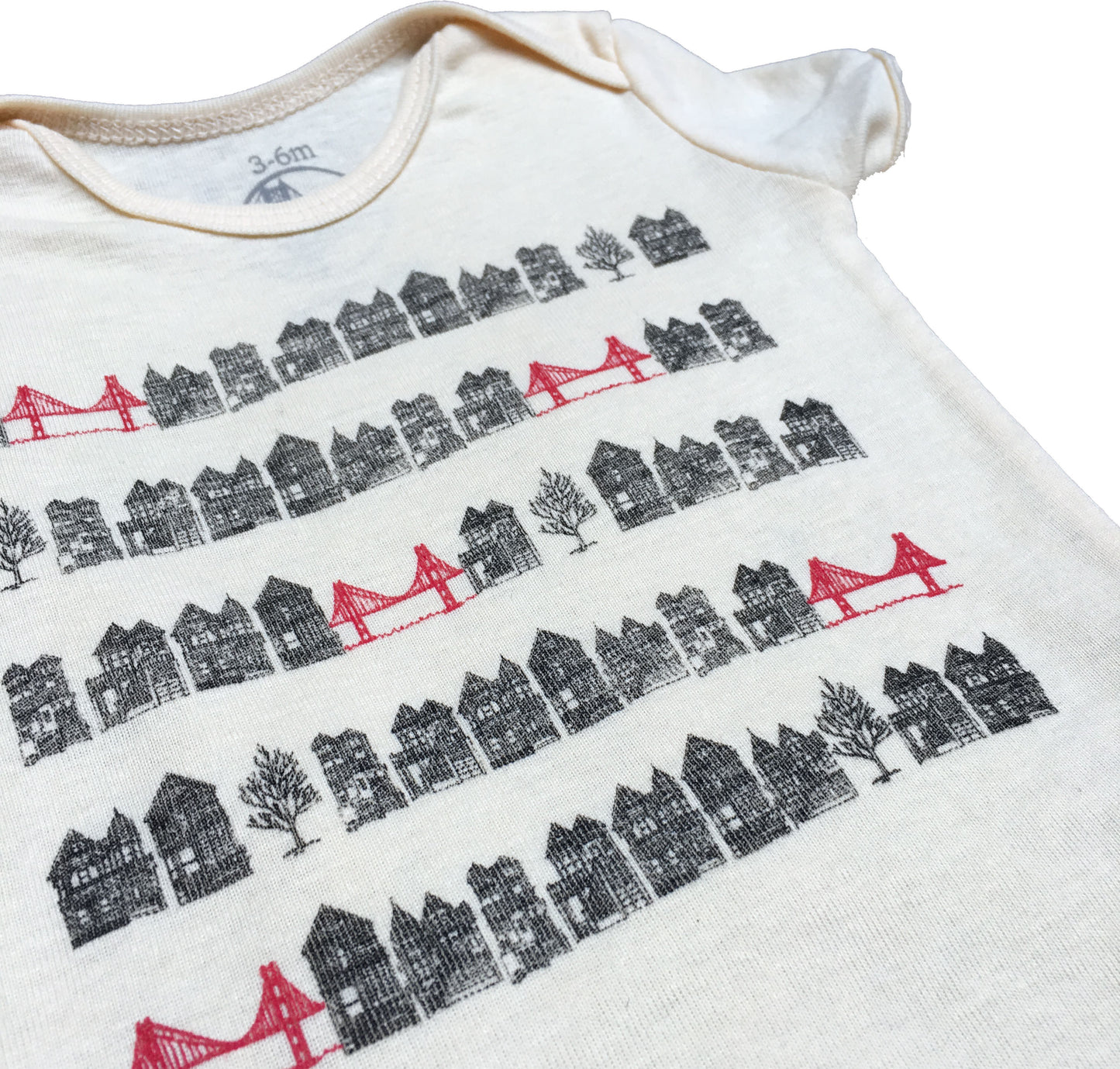 Infant Ivory Victorian Bridges Bodysuit Onesie