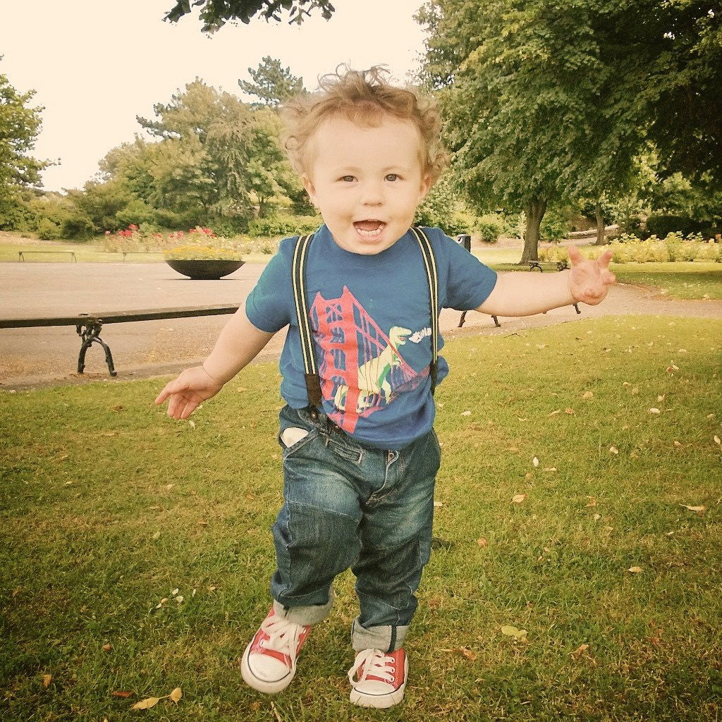 Kids' Royal Blue San Francisco Dinosaur T-Shirt – Made in San Francisco