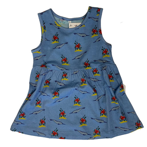 Kids Narwhal cotton Summer Dress