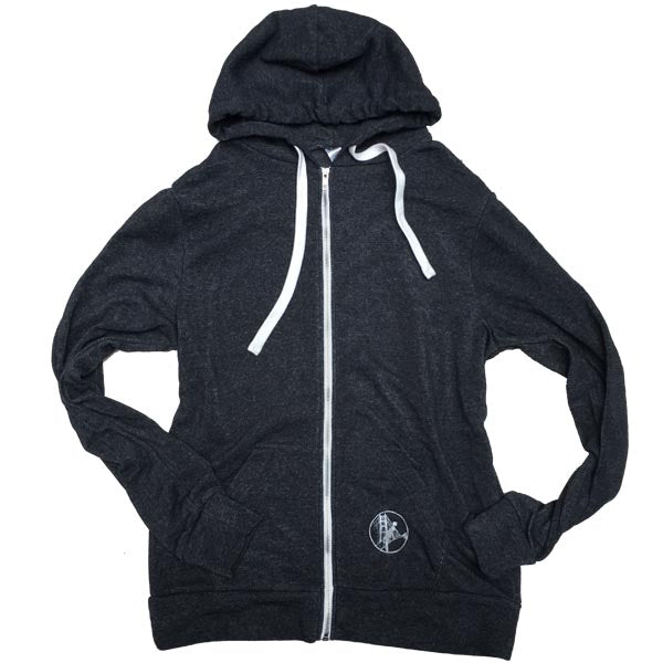 Unisex Heather Black Rainbow Ziphoody