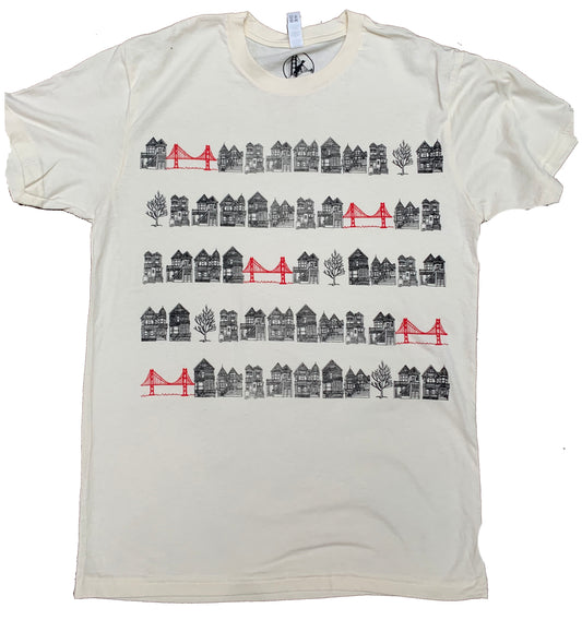 Unisex Natural Victorian Bridges Tee