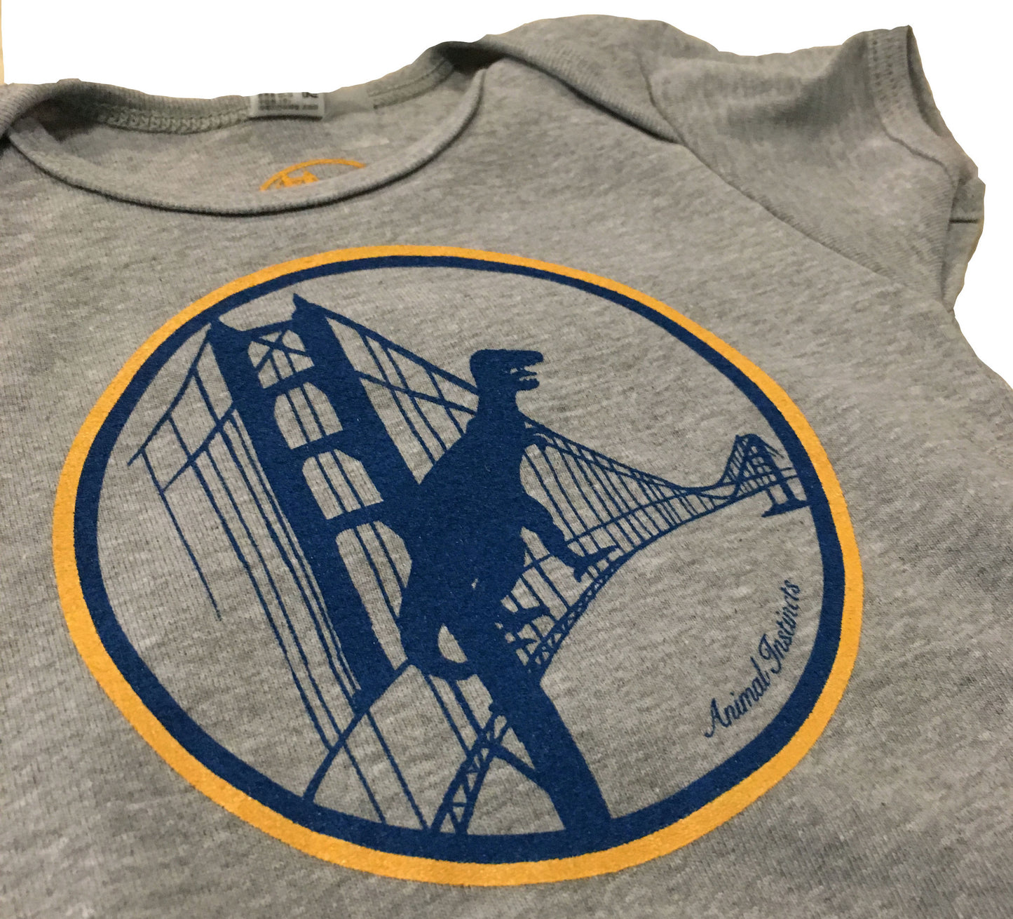 Infant Warriors Heather Grey Bodysuit Onesie