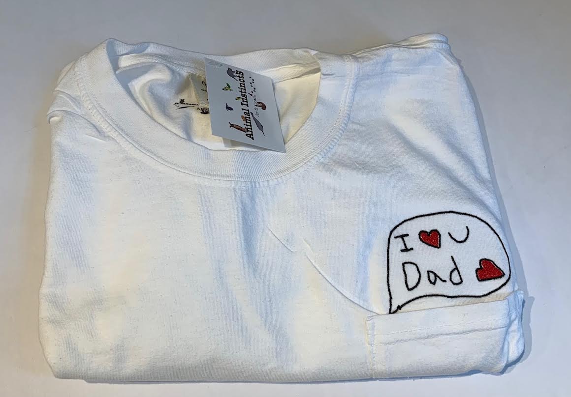 Transform Children's Artwork into Personalized Apparel Gift - Pocket Shirt