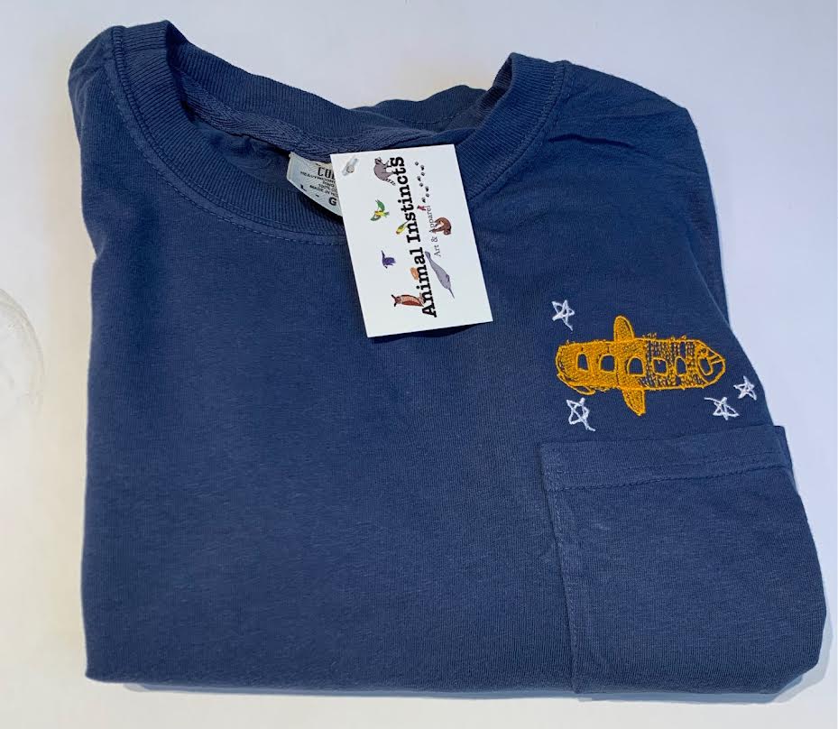 Transform Children's Artwork into Personalized Apparel Gift - Pocket Shirt