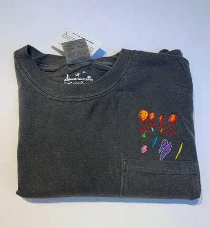 Transform Children's Artwork into Personalized Apparel Gift - Pocket Shirt