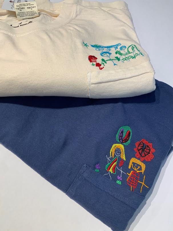 Transform Children's Artwork into Personalized Apparel Gift - Pocket Shirt