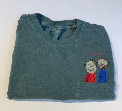 Transform Children's Artwork into Personalized Apparel Gift - Pocket Shirt