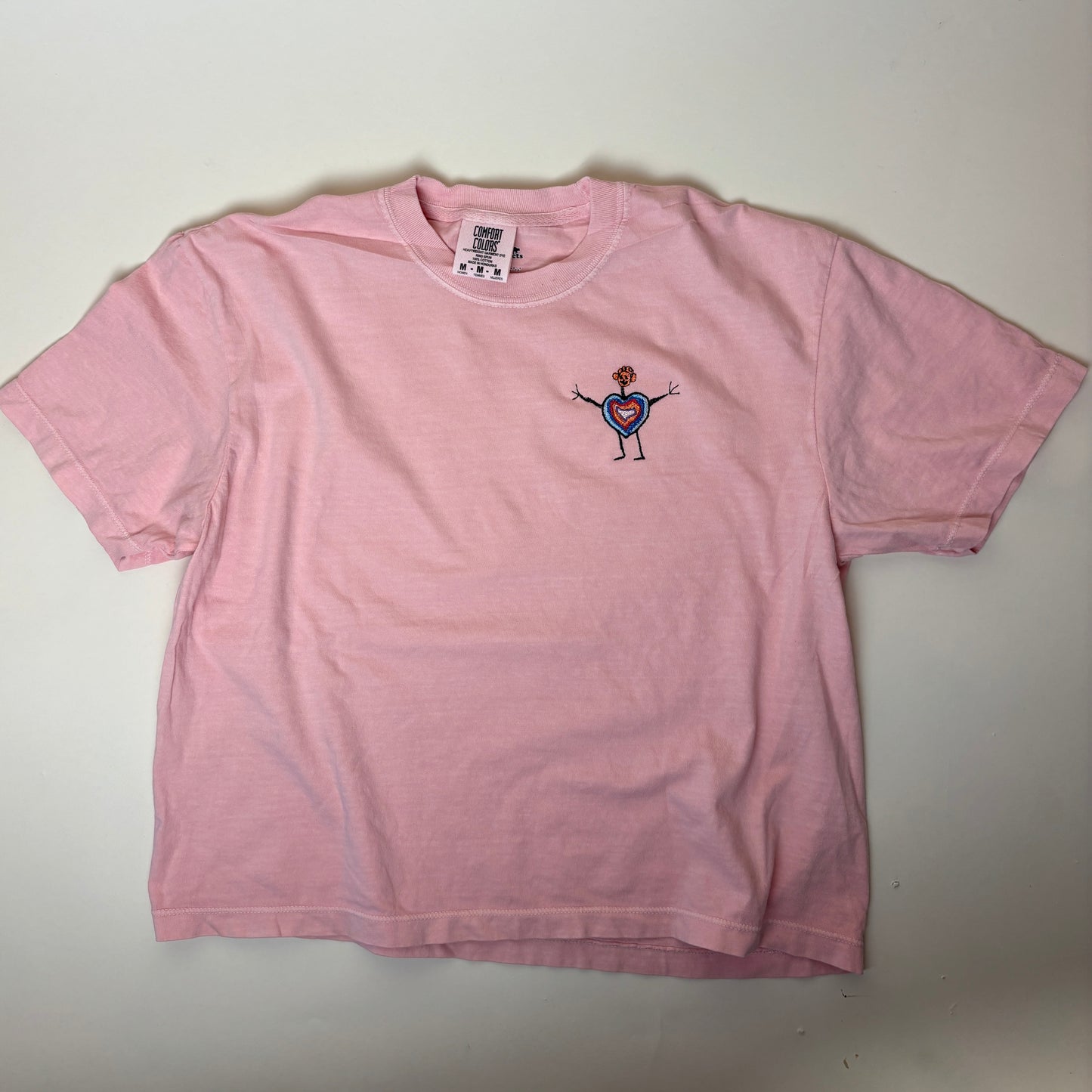 Turn Your Kids Art Into A Custom Embroidered Women Crop Tee