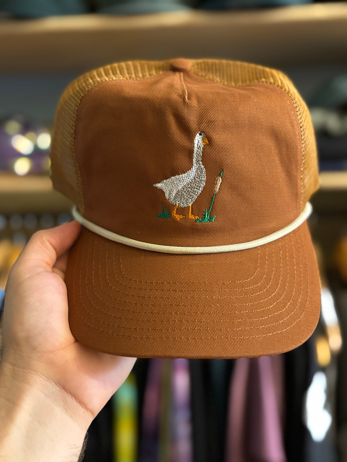 Wild Goose Hat – Embroidered 5-Panel Style