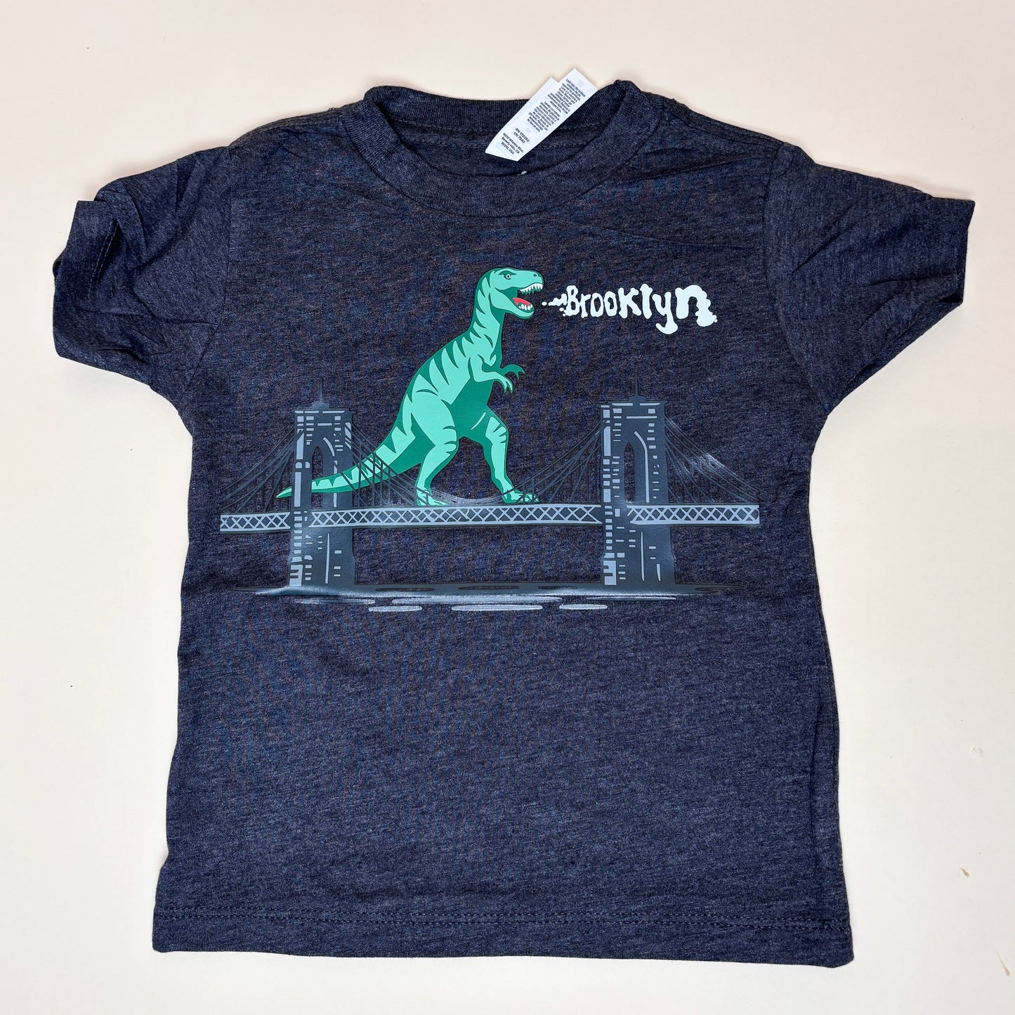 Kids' Dinosaur on NY Brooklyn Bridge Tee