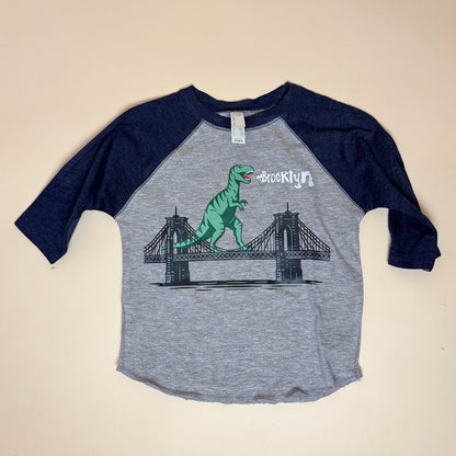 Kids' Dinosaur on NY Brooklyn Bridge Tee