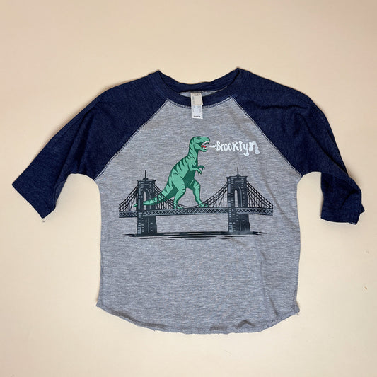 Kids' Dinosaur on NY Brooklyn Bridge Tee
