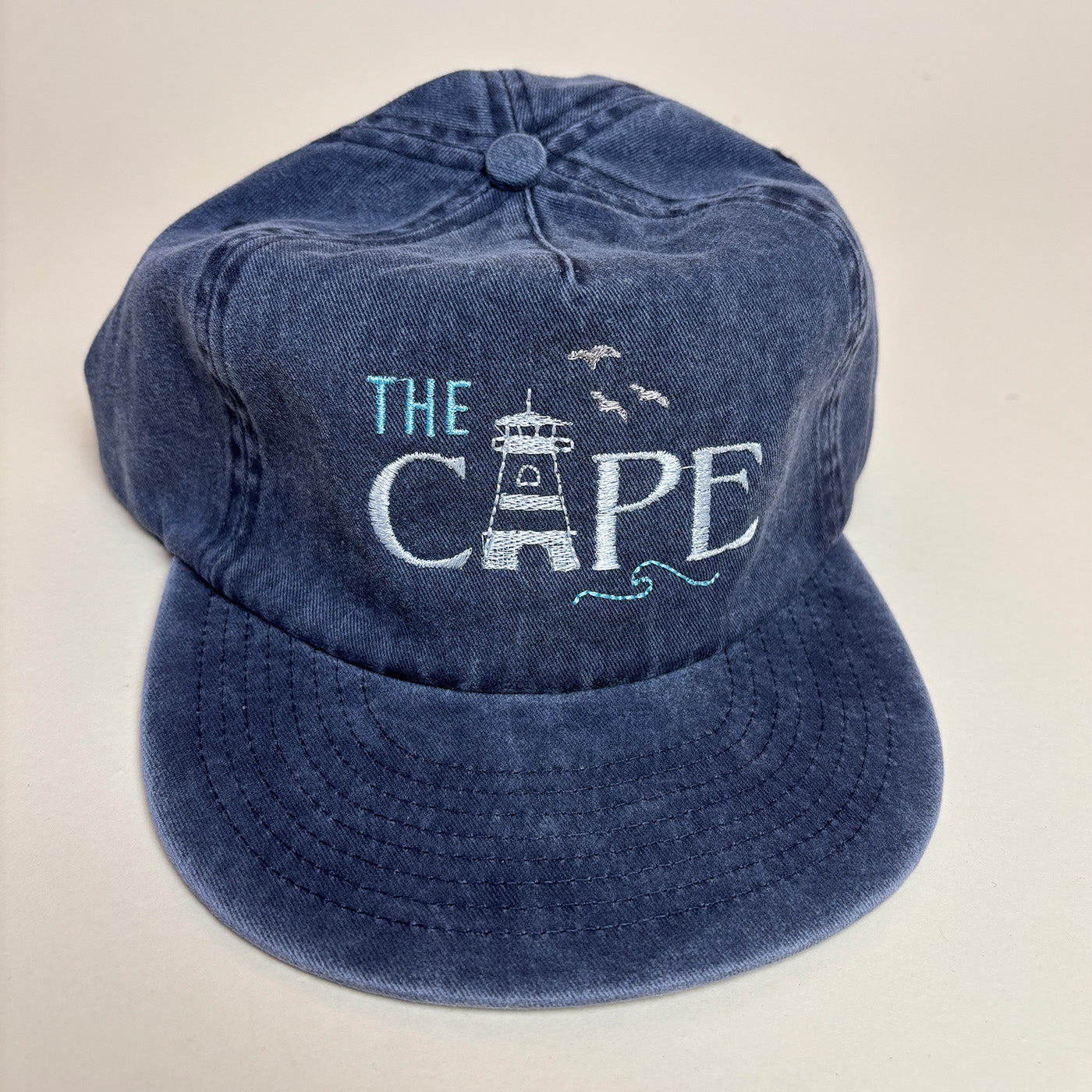 Cape Cod Lighthouse Embroidered 5-Panel Summer Hat