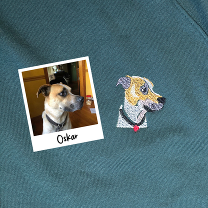 Custom Pet Embroidery - Unisex Crewneck Sweater