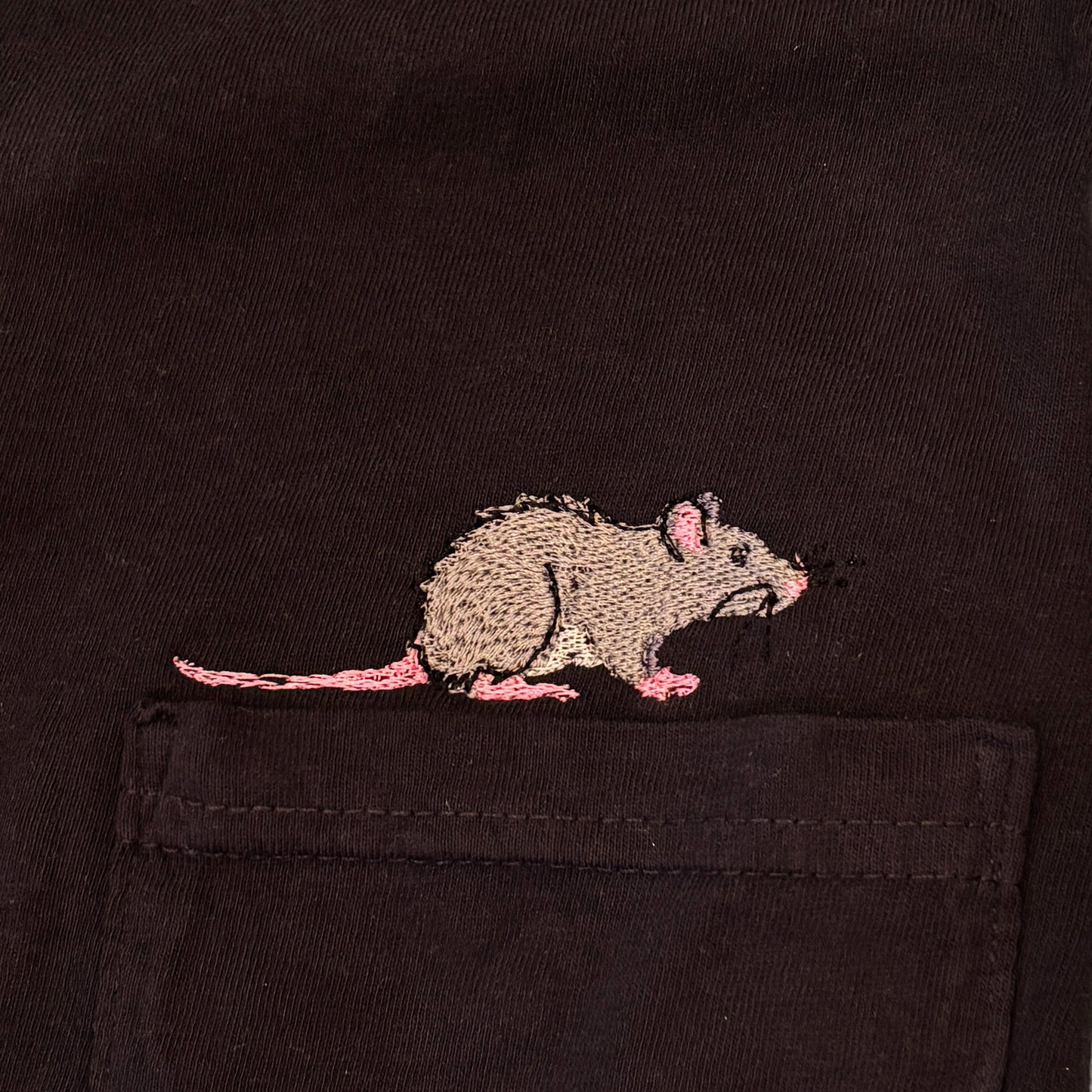 City Dwellers — Embroidered Rat Pocket Tee