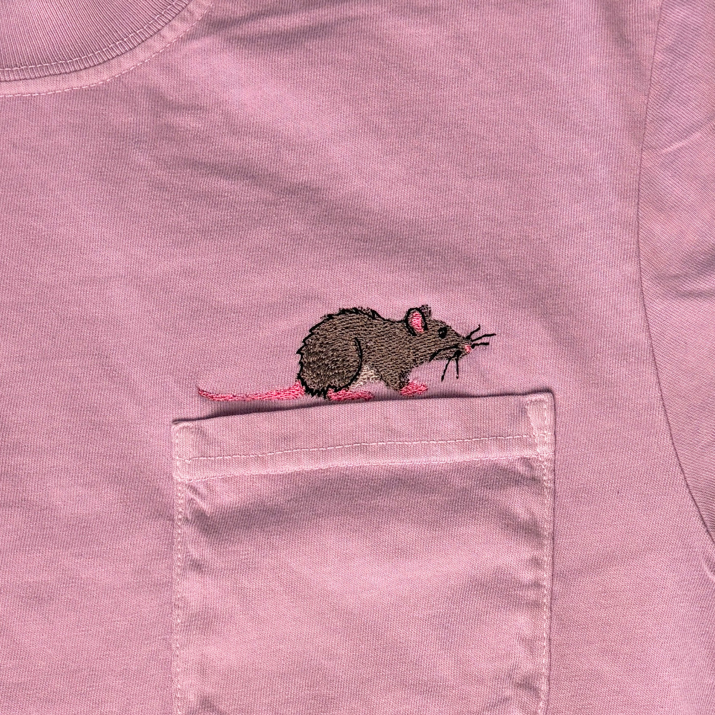 City Dwellers — Embroidered Rat Pocket Tee