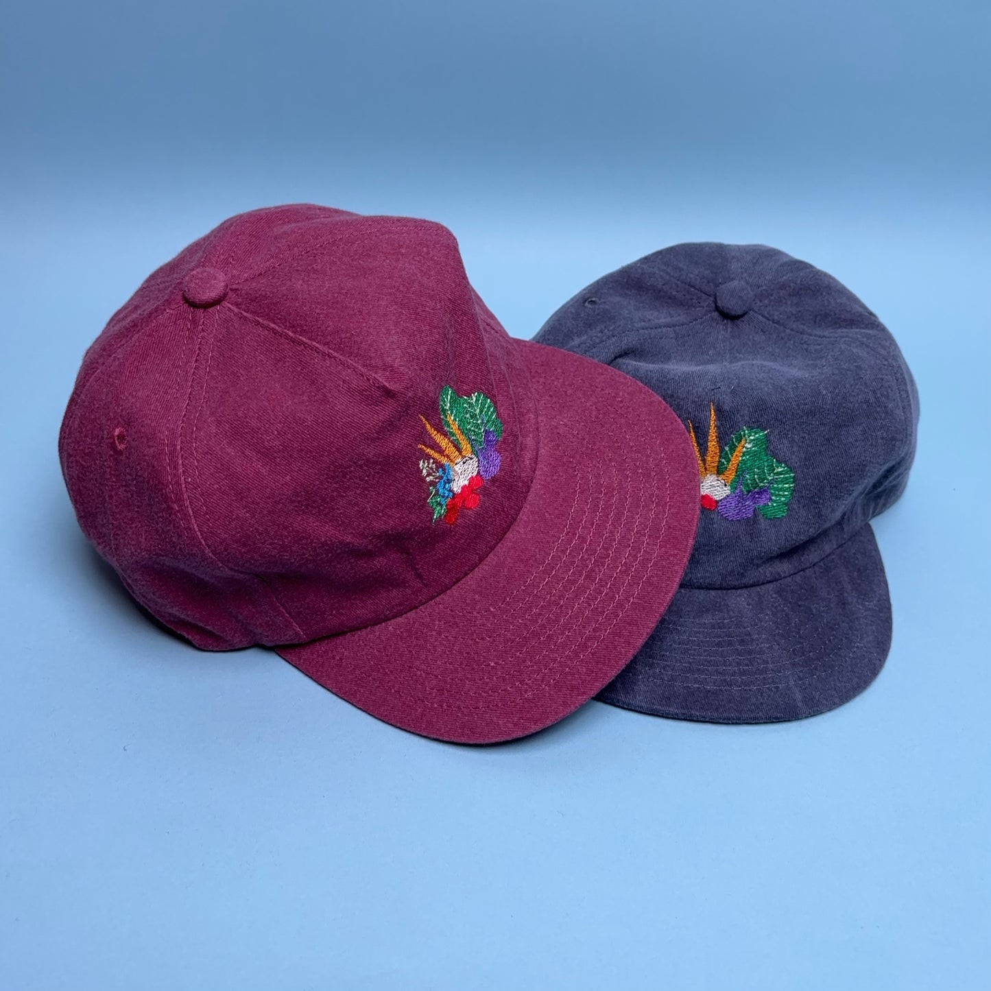 Farmers Market Vegetable Embroidered Hat Unisex Cotton