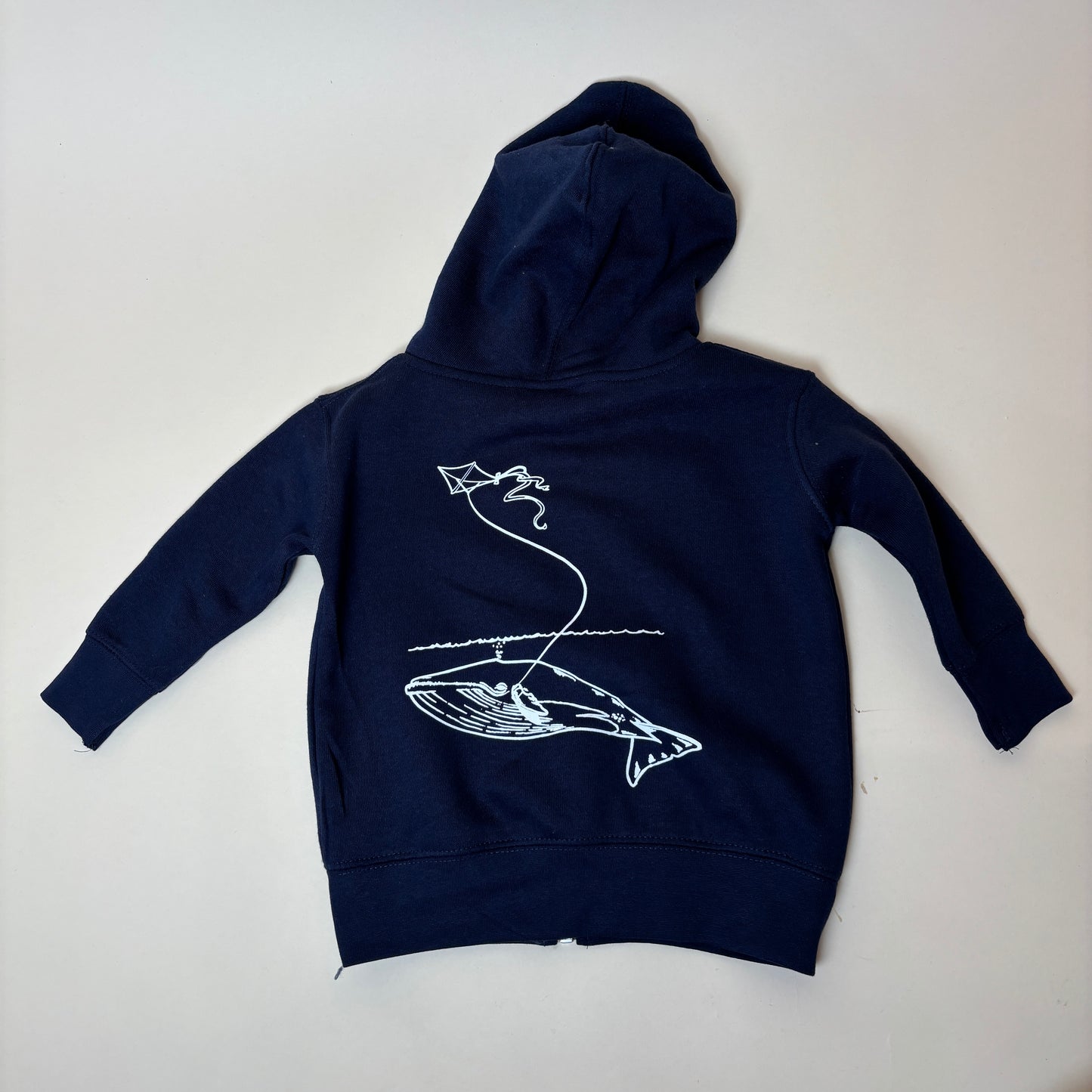 Infant Blue Whale Flying a Kite Zip Hoodie