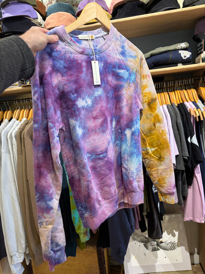 Mira Blackman- Hand Dyed Organic Fleece Sweatshirt -Amethyst