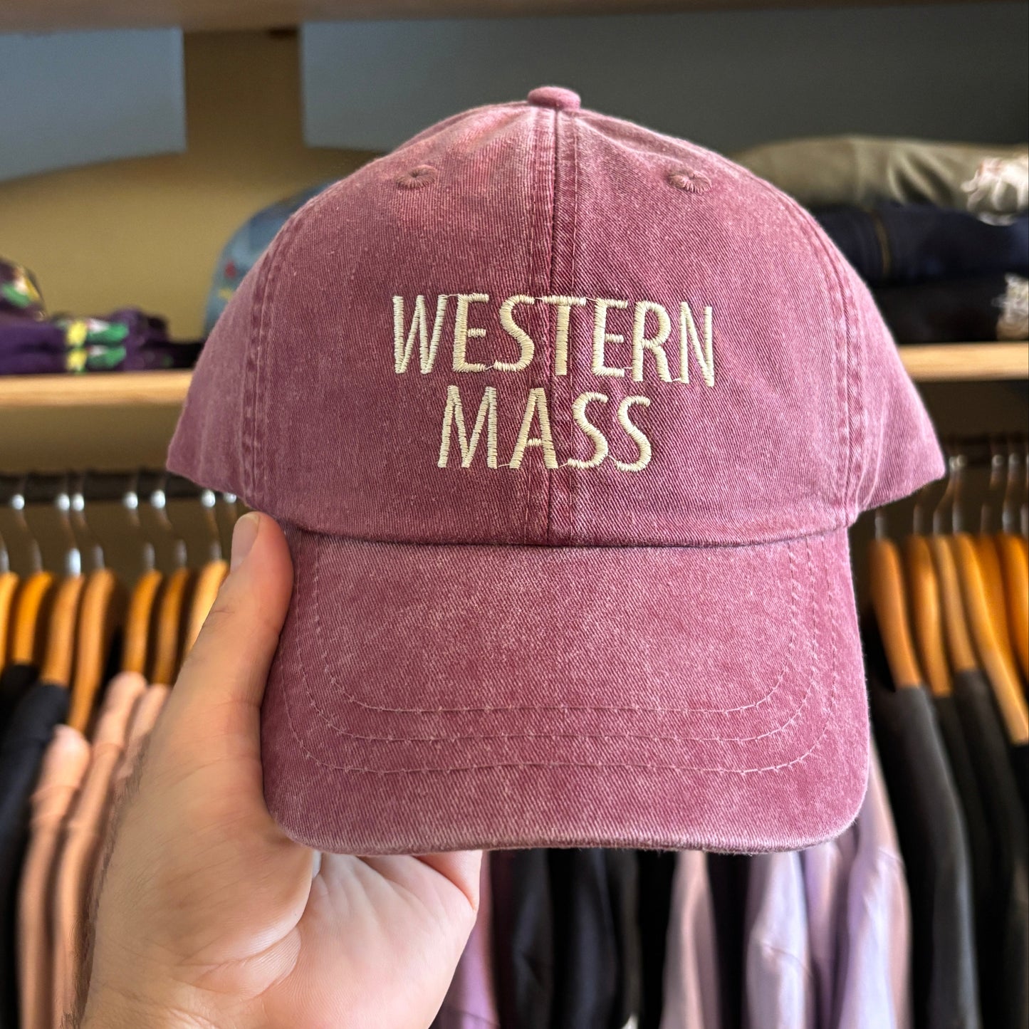 Western Mass Embroidered Cotton Dad Hat
