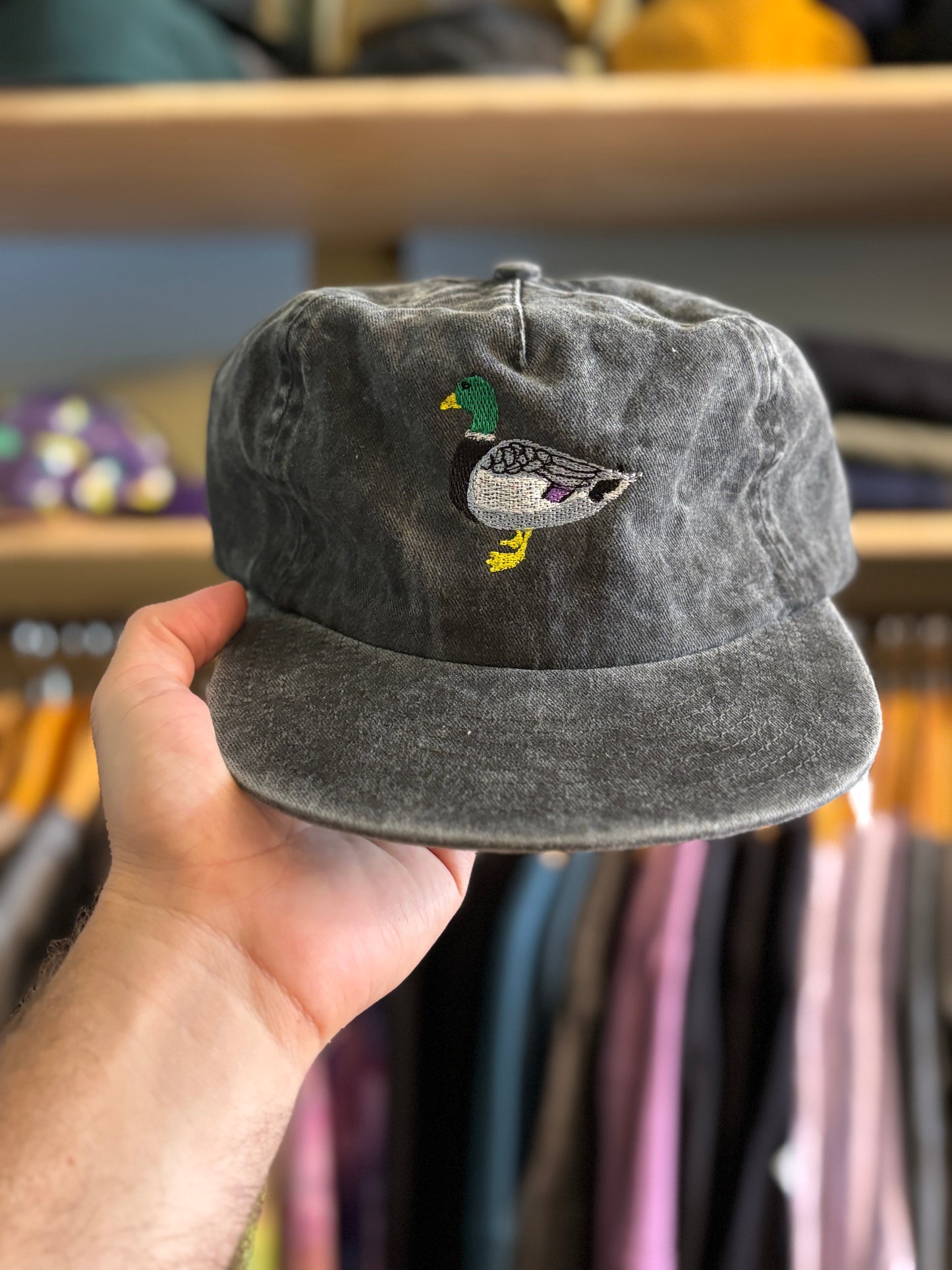 Embroidered Duck Hat -Portion of proceeds goes to saving the ducks