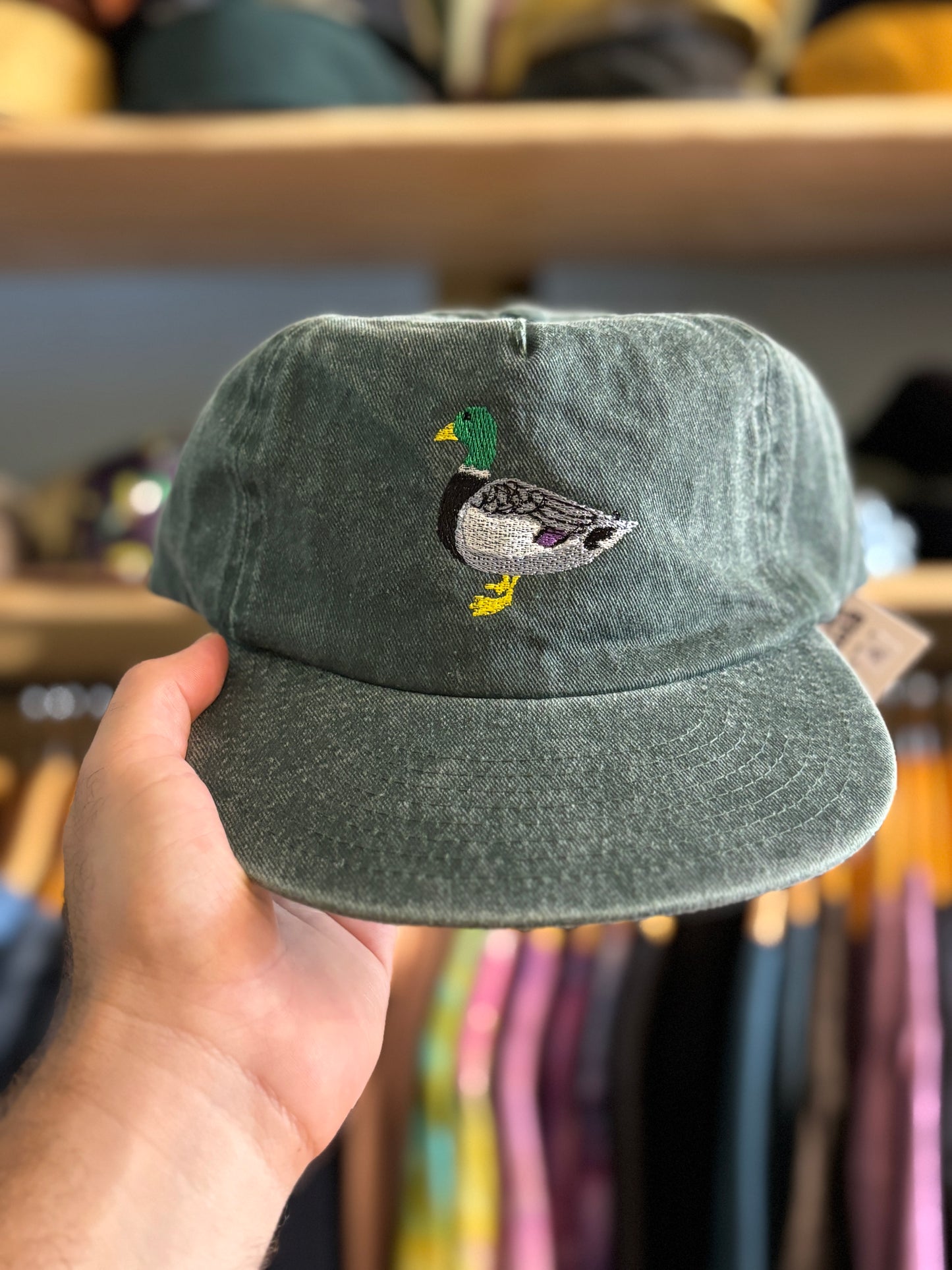Embroidered Duck Hat -Portion of proceeds goes to saving the ducks