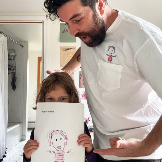 Transform Children's Artwork into Personalized Apparel Gift - Pocket Shirt