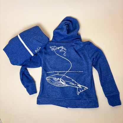 Kids’ Whale & Kite Zip Hoodie