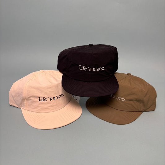 Embroidered Life's A Zoo Lightweight  Nylon Snapback Hat