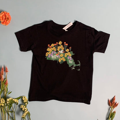 Massachusetts State Wildflowers Kids Shirt