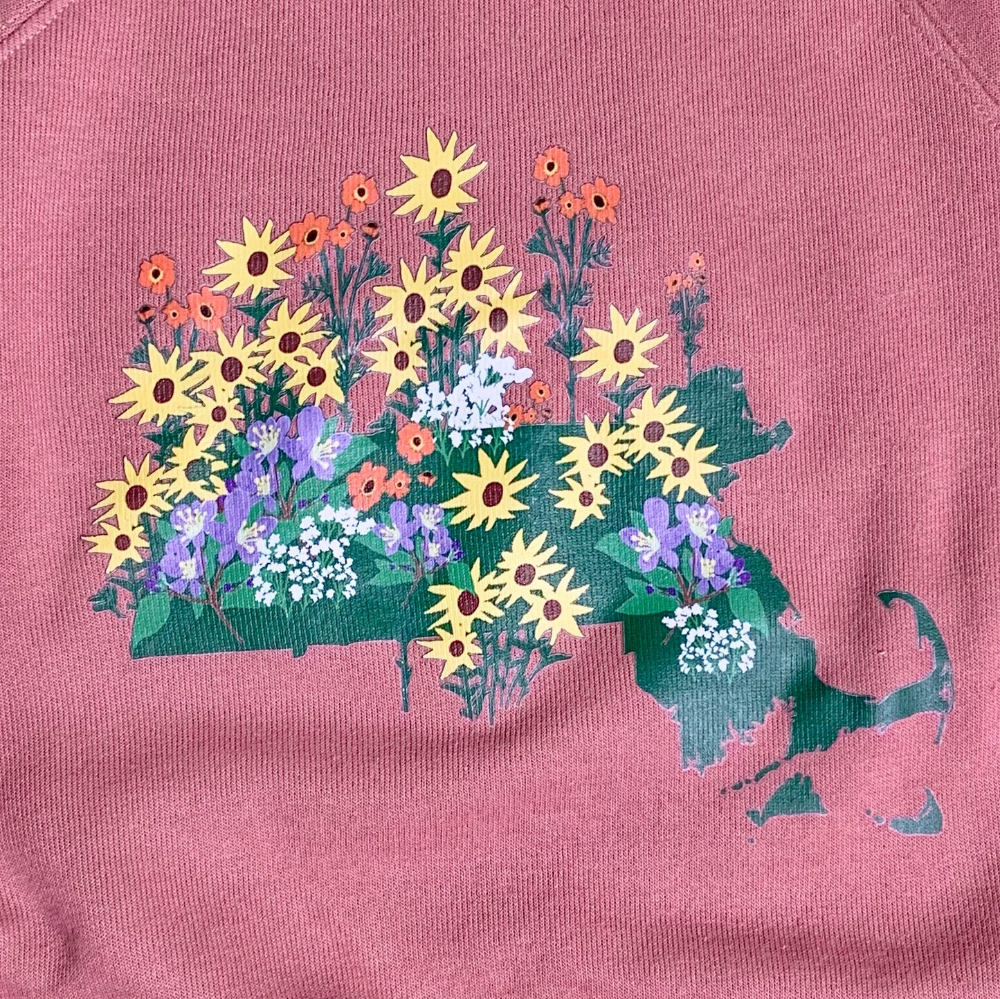 Massachusetts State Wildflower Unisex Crewneck Sweater