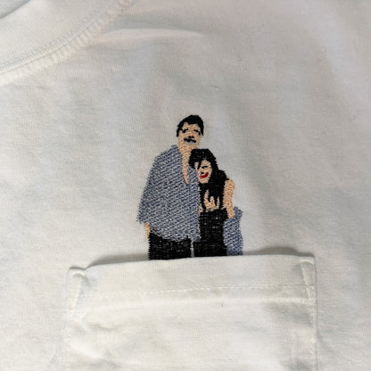 Custom Embroidered Pocket Shirt with Your Photo Portrait!