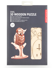 Owl 3D Wooden Puzzle- Kikkerland