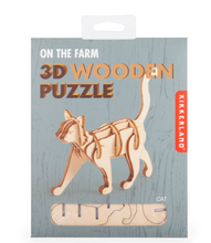Cat 3D Wooden Puzzle - Kikkerland