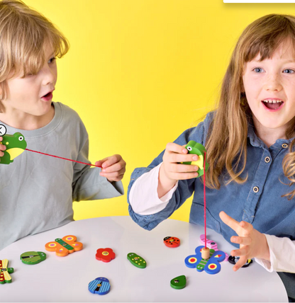 Catch a Bug Wooden Fishing Game